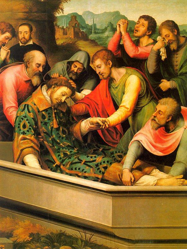 Juan de Juanes The Burial of St.Stephen Germany oil painting art